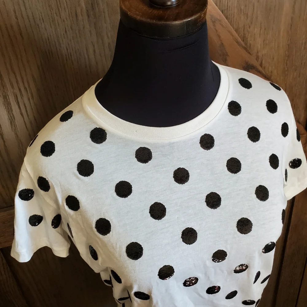 Prada Sequin Polka Dot Tshirt - Picture 3 of 5